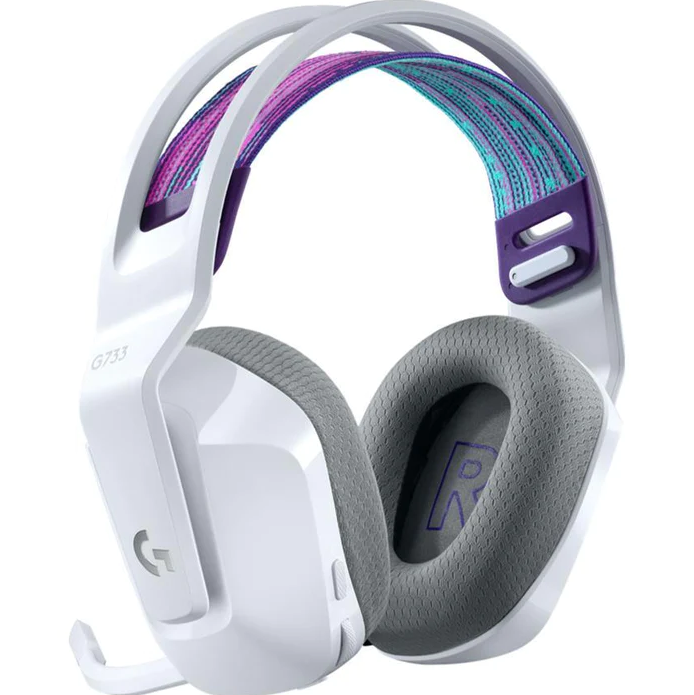 Logitech G733 Lightspeed Wireless RGB Gaming Headset - White - White
