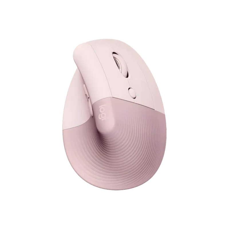 Logitech Lift Vertical Ergonomic Mouse - Rose/Dark Rose - Rose