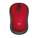 Logitech M185 Wireless Optical Mouse - Red