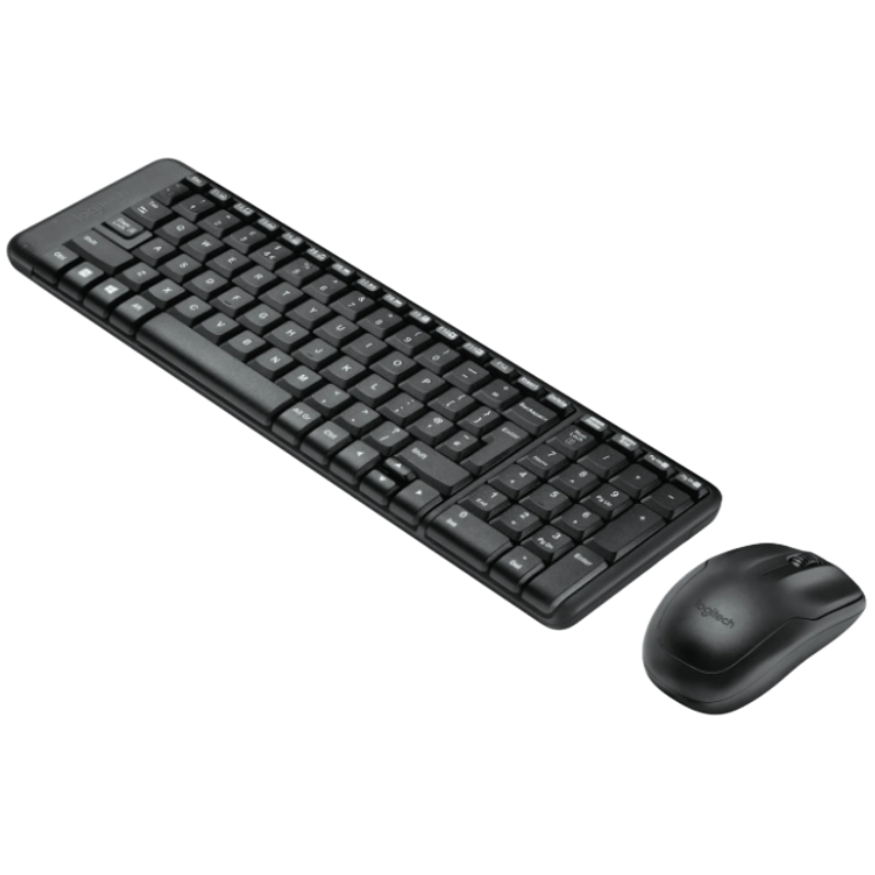 Logitech MK220 Wireless Keyboard and Mouse Combo - Black