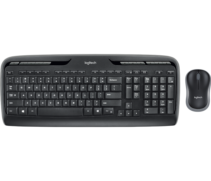 Logitech Wireless Mouse & Keyboard Combo Mk330 - Black - Black