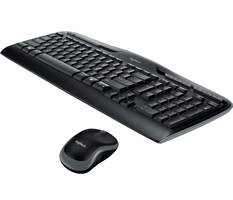 Logitech Wireless Mouse & Keyboard Combo Mk330 - Black - Black