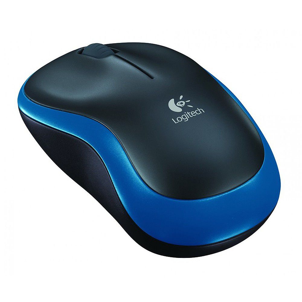 Logitech Wireless Mouse M185 - Blue - Blue