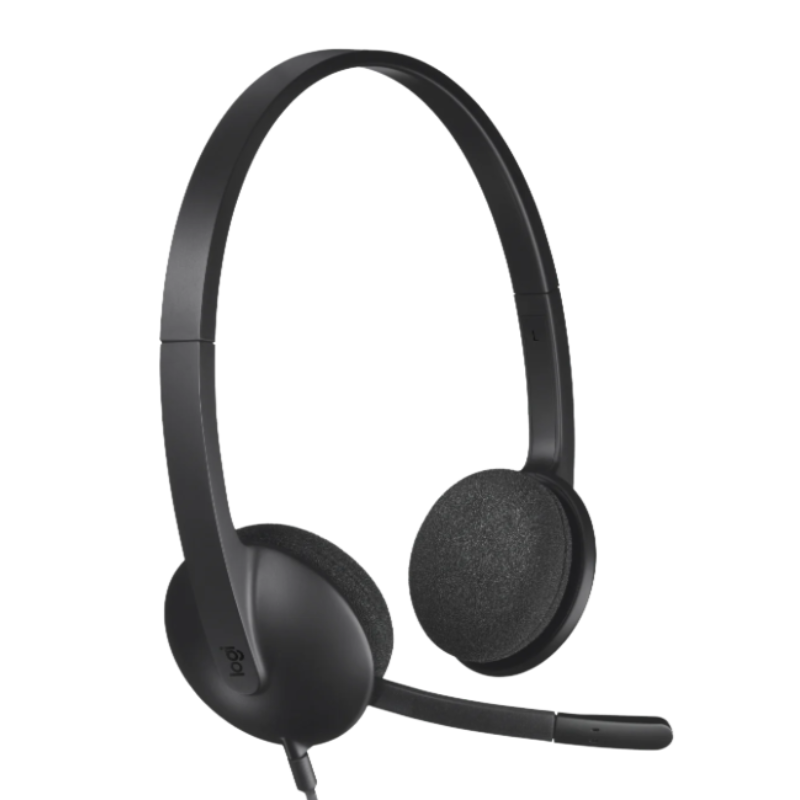 Logitech H340 USB Computer Headset - Black