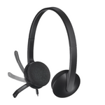 Logitech H340 USB Computer Headset - Black