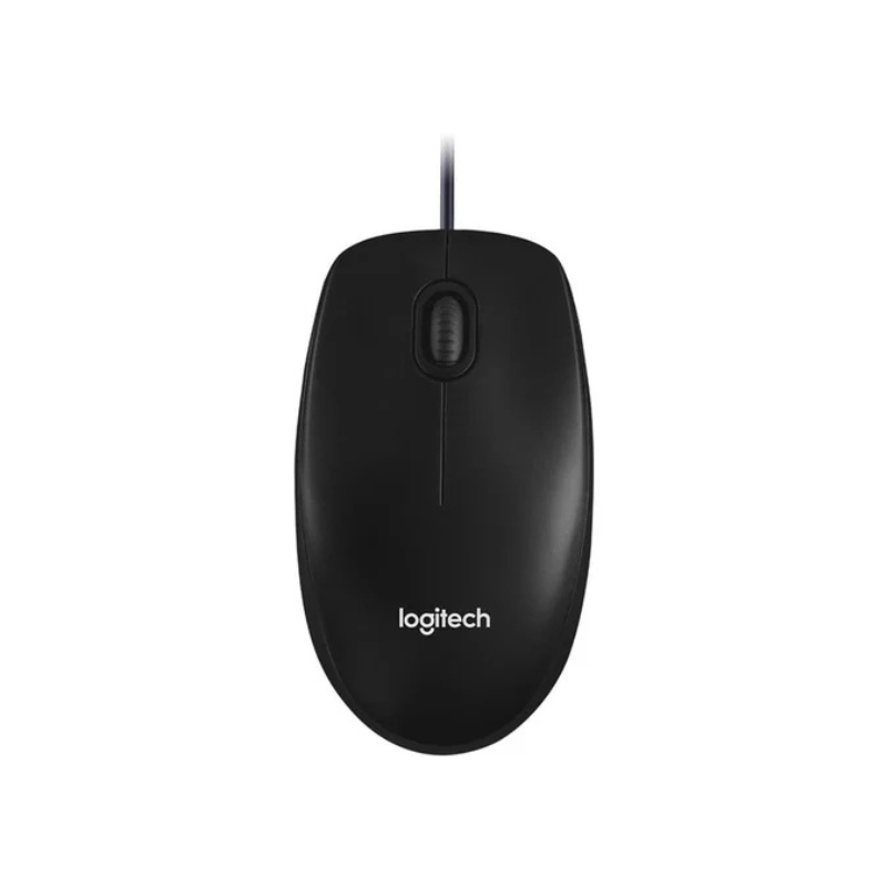 Logitech M100 Wired USB Optical Mouse -Black