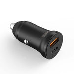 LOOPâ€™D Dual Port 20W PD Car Charger - Black - Black