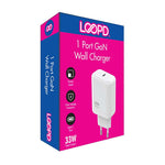 LOOPD 1 Port PD Wall Charger 33W - White - White