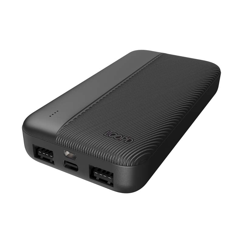 LOOPD 4LED Indicator 20000mAh Powerbank - Black