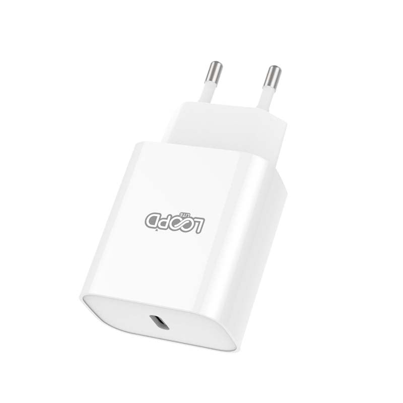 LOOPD Lite 1 Port PD Wall Charger 20W - White