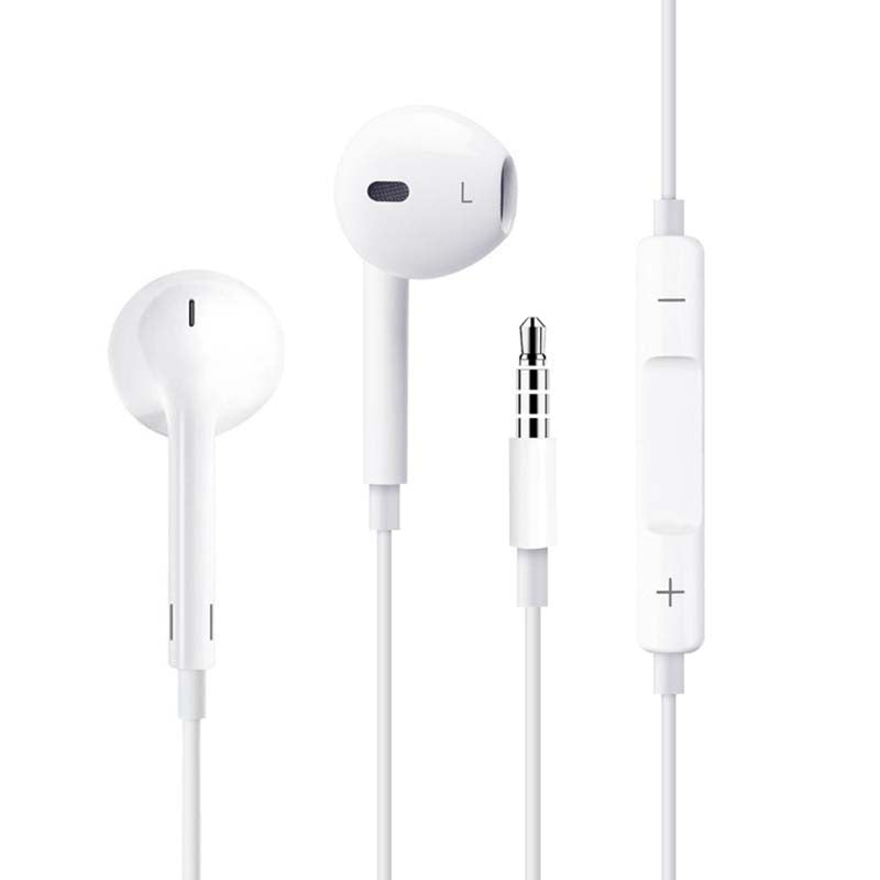 Loopd Lite 3.5mm Wired Earbuds - White - White