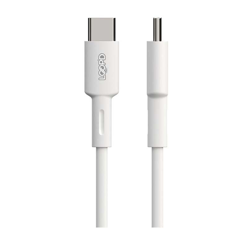 LOOPD Lite 60W Type C To Type C Cable 1m - White - White