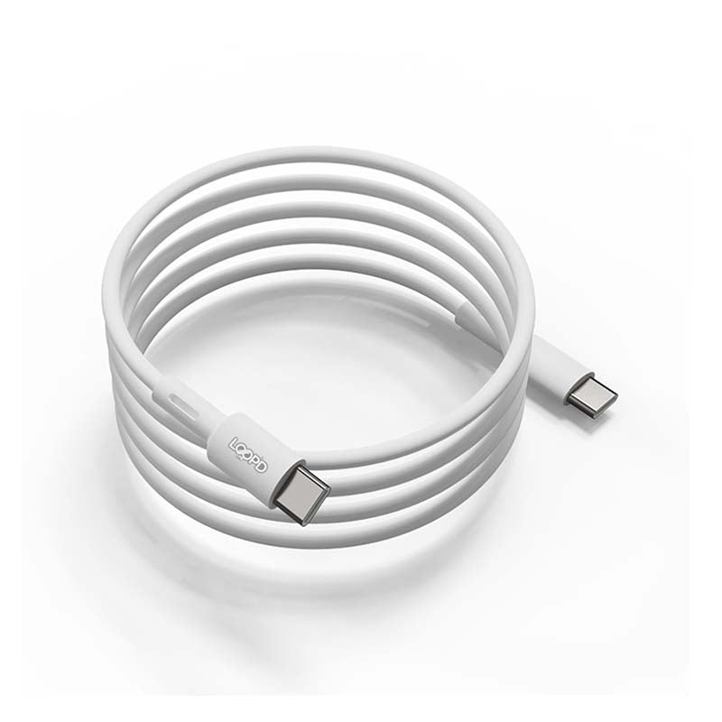 LOOPD Lite 60W Type C To Type C Cable 1m - White - White
