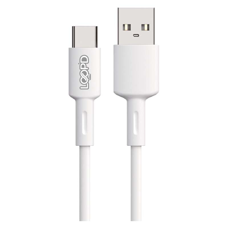 LOOPD LITE USB To USB Type C Cable 1M - White