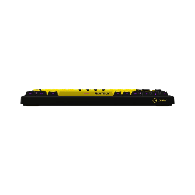Lorgar KBP7075W Wireless 75 Mechanical Gaming Keyboard Pro - Black/Yellow - Black