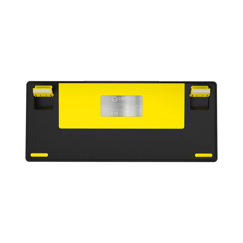 Lorgar KBP7075W Wireless 75 Mechanical Gaming Keyboard Pro - Black/Yellow - Black