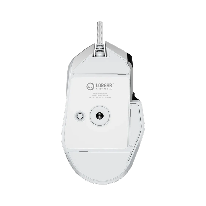 Lorgar MSP80 8000 Hz Gaming Mouse Pro - White - White