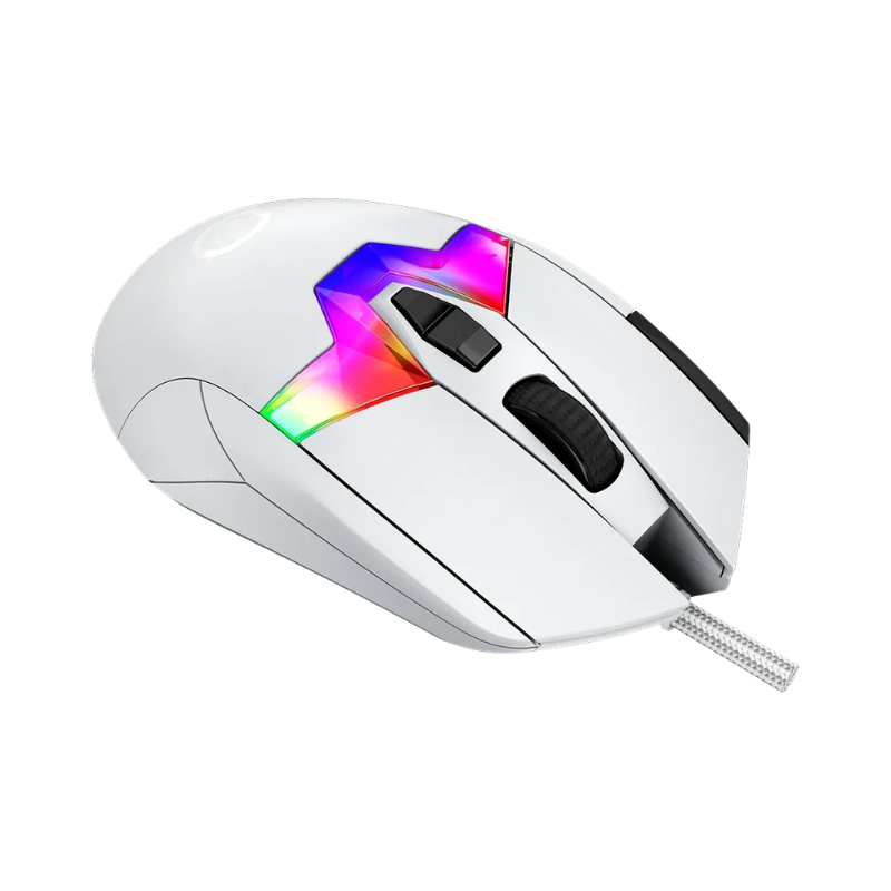 Lorgar MSP80 8000 Hz Gaming Mouse Pro - White - White
