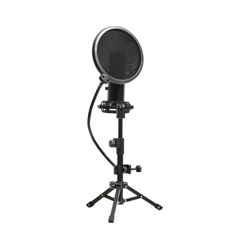 Lorgar Voicer 721 USB Condenser Gaming Microphone with Tripod Stand - Black