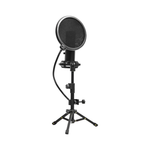 Lorgar Voicer 721 USB Condenser Gaming Microphone with Tripod Stand - Black