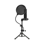 Lorgar Voicer 721 USB Condenser Gaming Microphone with Tripod Stand - Black