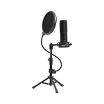 Lorgar Voicer 721 USB Condenser Gaming Microphone with Tripod Stand - Black