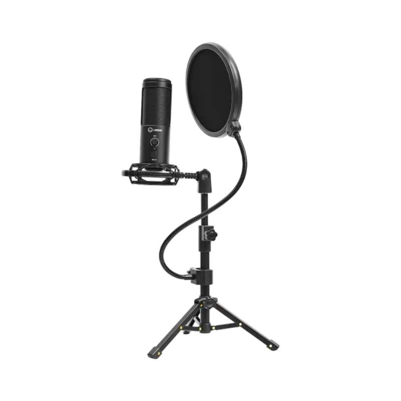 Lorgar Voicer 721 USB Condenser Gaming Microphone with Tripod Stand - Black