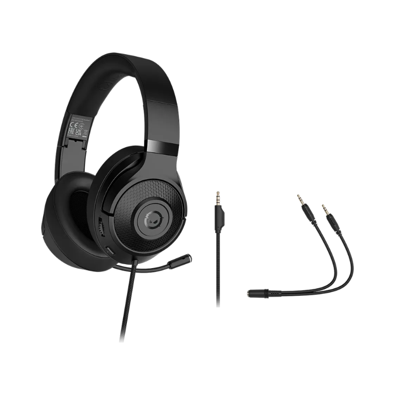 Lorgar Noah 101 Gaming Headset with Microphone 3.5mm Jack Connection - Black