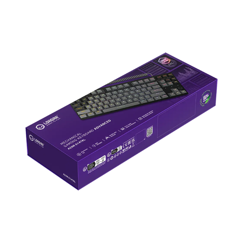 Lorgar Azar 514TKL  Wired RGB Mechanical Gaming Keyboard - Black