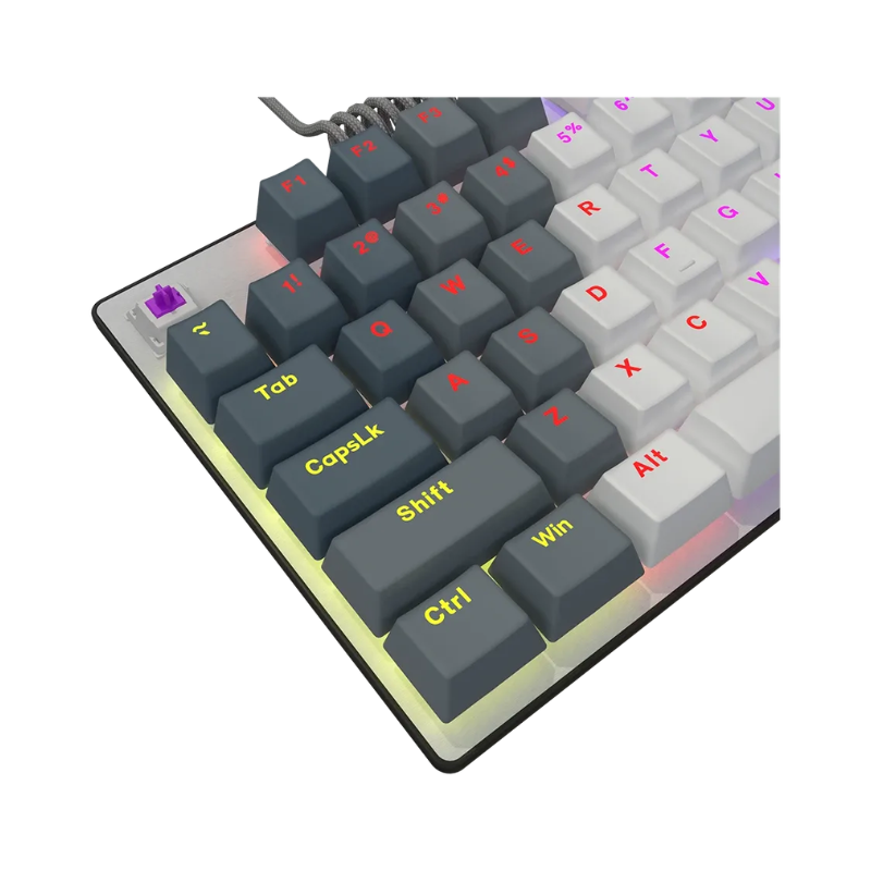 Lorgar Azar 514TKL  Wired RGB Mechanical Gaming Keyboard - White
