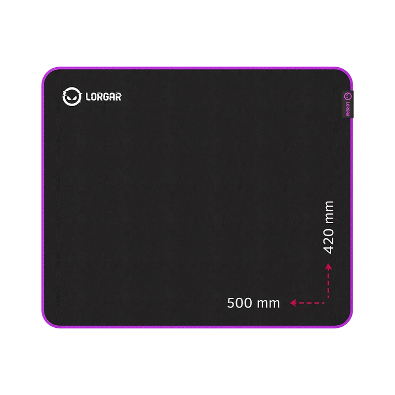 Lorgar Main 315  Gaming Mouse Pad  High-Speed Surface - Purple