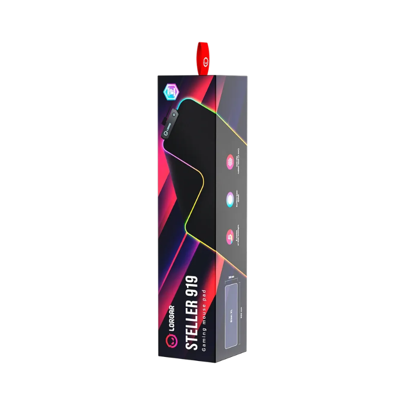 Lorgar Steller 919 Gaming Mouse Pad RGB backlight - Black