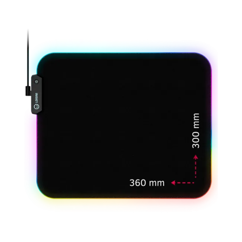 Lorgar Steller 913 Gaming Mouse Pad RGB Backlight - Black