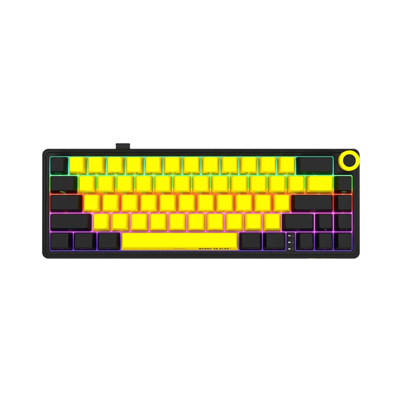 Lorgar KBP70MW  Wireless 65  Mechanical Gaming Keyboard Pro - Black/Yellow