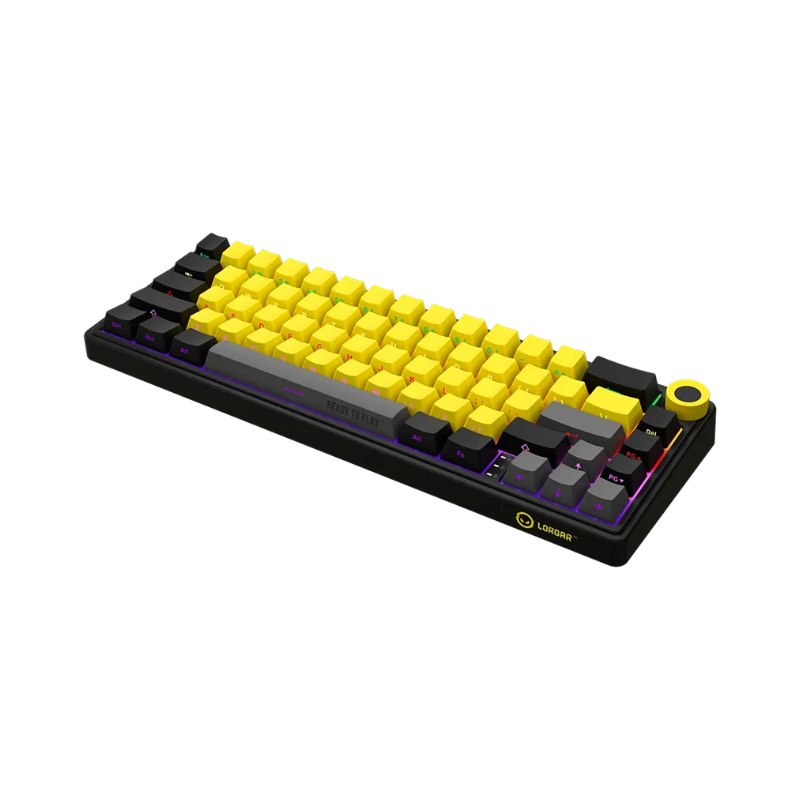 Lorgar KBP70MW  Wireless 65  Mechanical Gaming Keyboard Pro - Black/Yellow