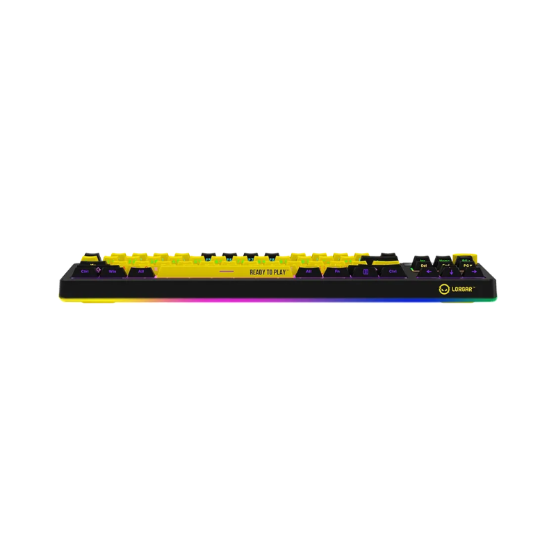Lorgar KBP70TKLW  Wireless TKL Mechanical Gaming Keyboard Pro - Black/Yellow