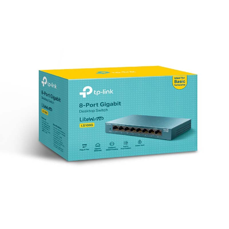 TP-Link LiteWave 8 Port Gigabit Desktop Switch - Grey