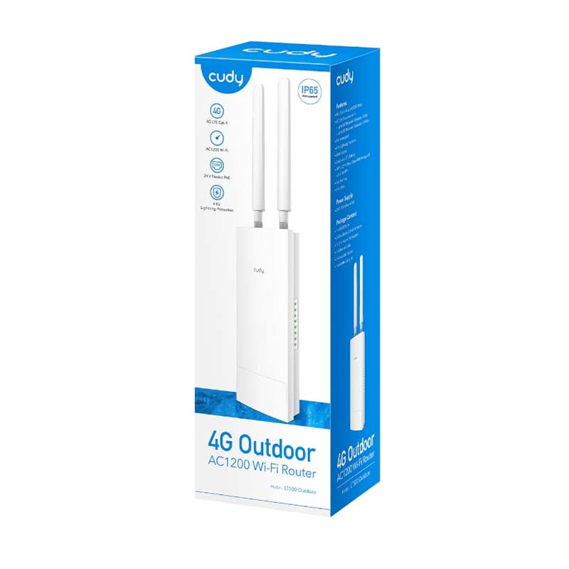 Cudy LT500 4G LTE Outdoor Wi-Fi Router - White