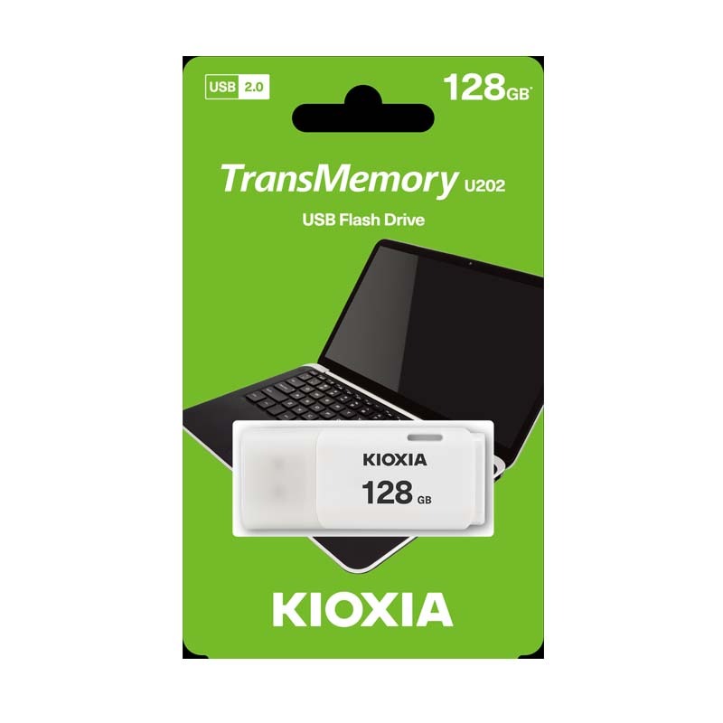 Kioxia TransMemory U202 128GB USB Flash Drive - White