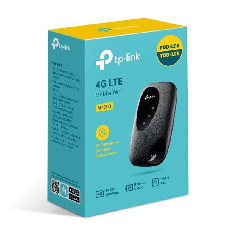 TP-Link M7000 4G LTE Mobile Wi-Fi Router - Black