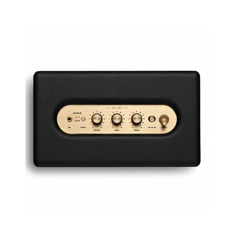 Marshall Acton III Compact Bluetooth Speaker - Black - Black