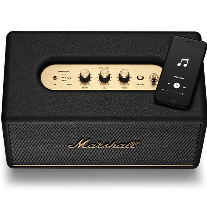 Marshall Stanmore III Compact Bluetooth Speaker - Black - Black