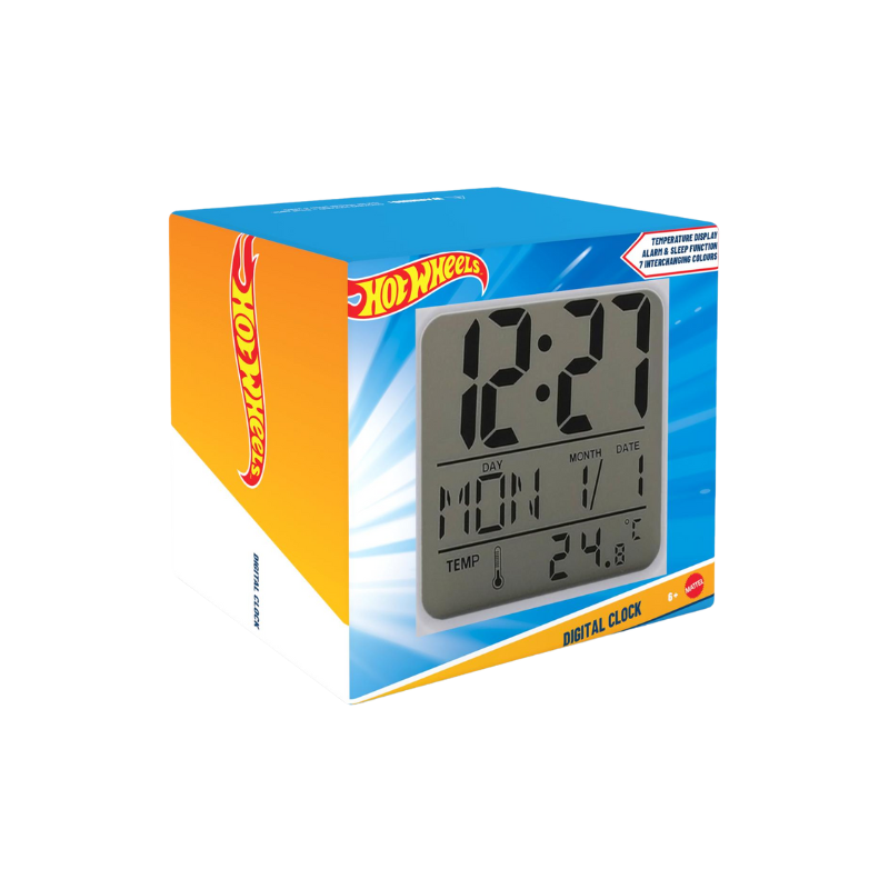 Mattel: Hot Wheels Digital Clock â€“ Blue - Blue
