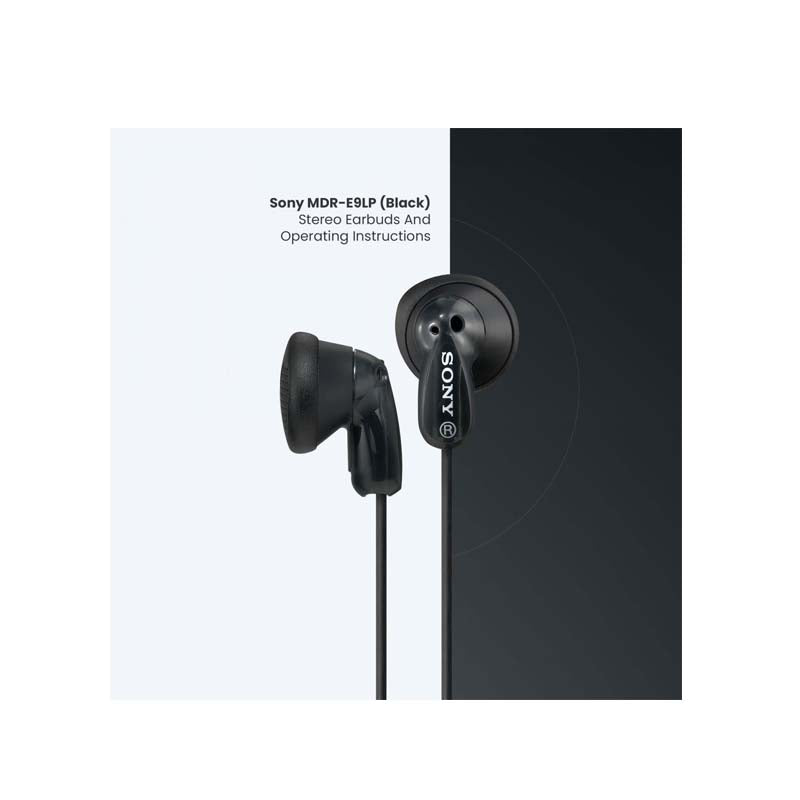 Sony MDR-E9LP Stereo Earbuds - Black