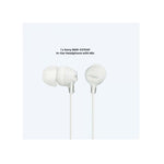 Sony MDR-EX15AP In Ear Earphones with Mic - White