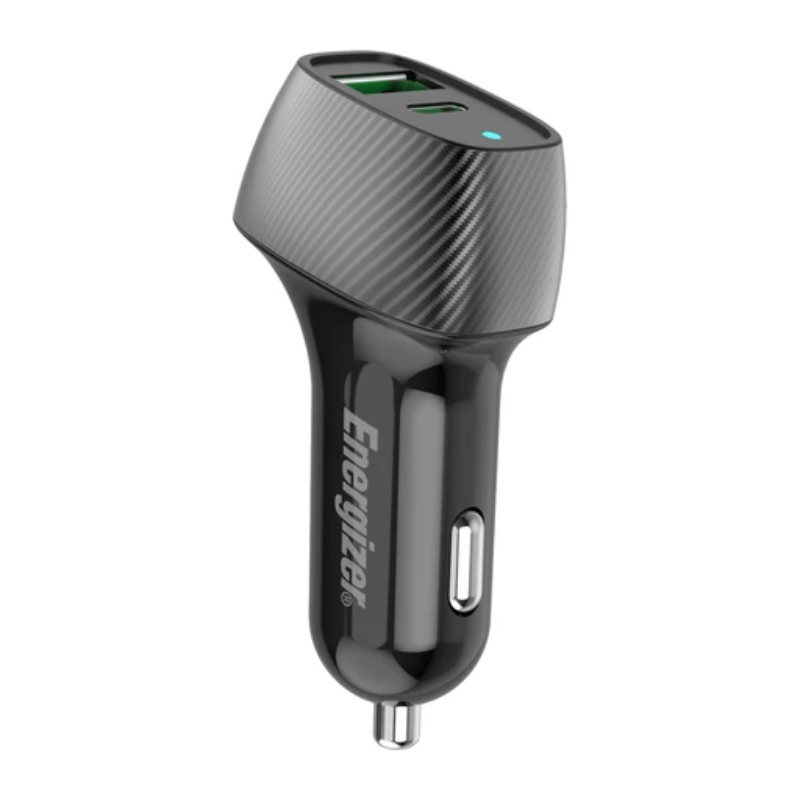 Energizer 38W Dual USB A And Type C Car Charger - Black