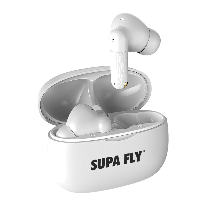 Supa Fly True Wireless Earbuds - White