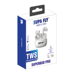 Supa Fly True Wireless Earbuds - White