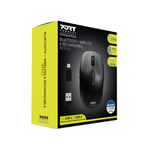 Port Connect 2.4GHz Wireless Bluetooth Rechargeable Mouse PRO - Black