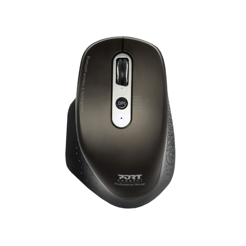 Port Connect Bluetooth Wireless & Rechargeable Executive Mouse  Black